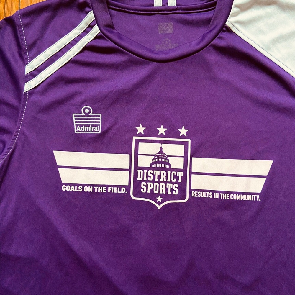 Purple District Sports Soccer Jersey